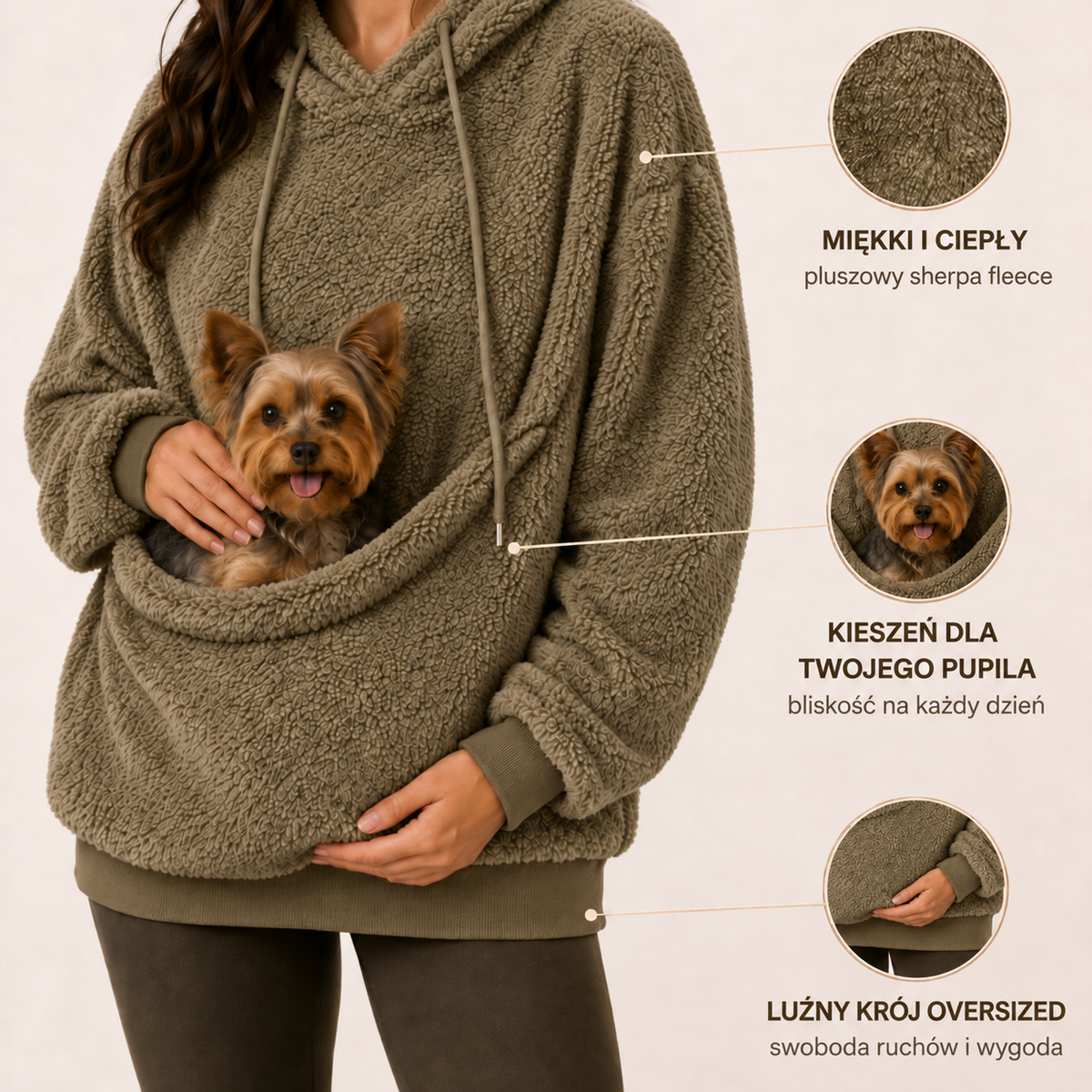 TulPupila™ - Bluza z kieszenią dla twojego pupila.