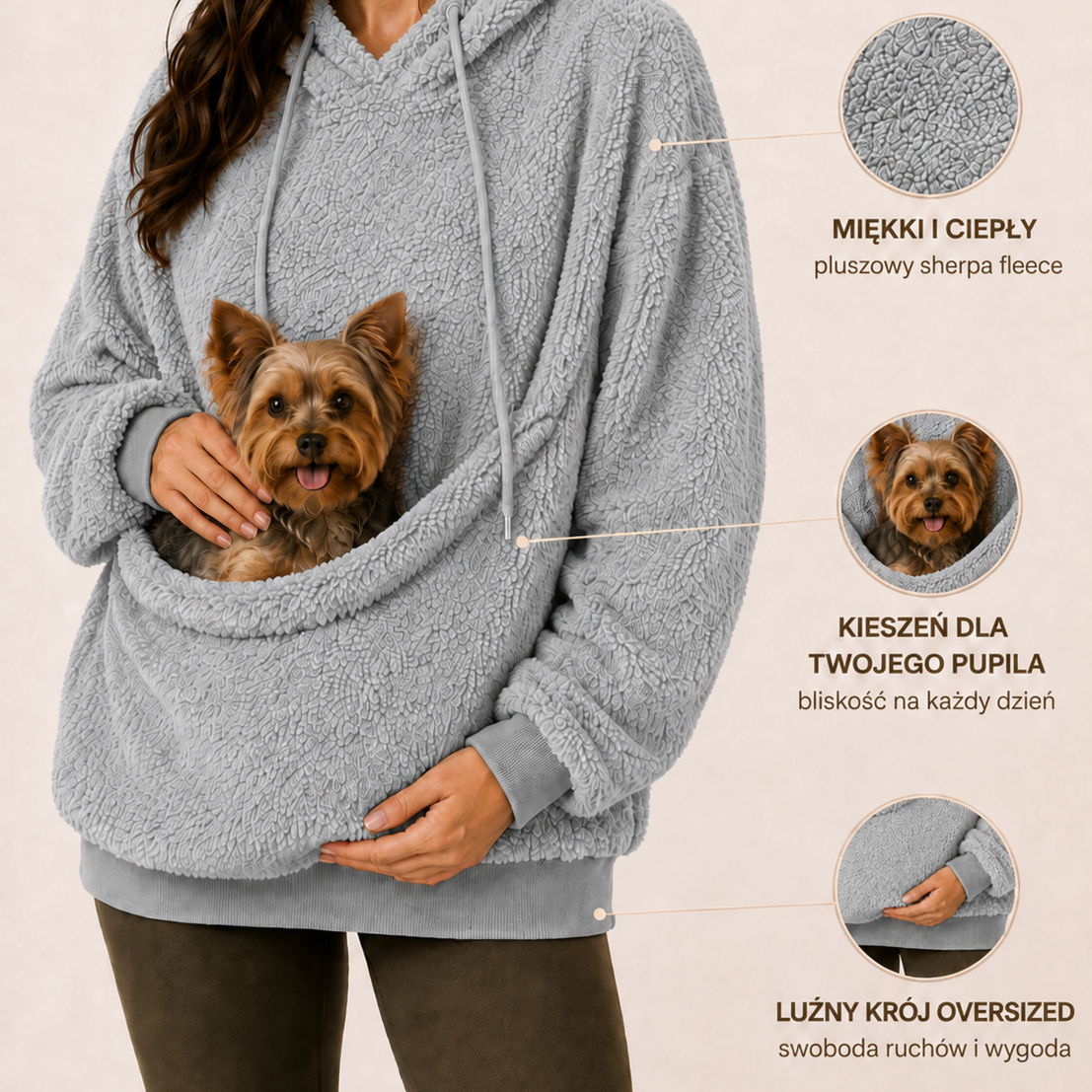 TulPupila™ - Bluza z kieszenią dla twojego pupila.